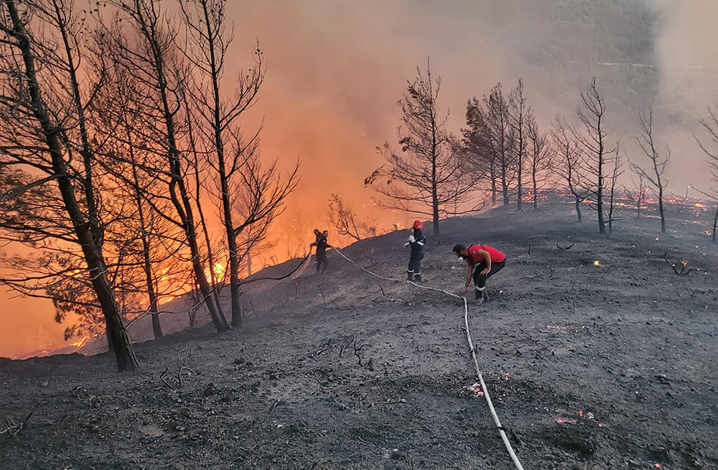 Rhodes island wildfires 2023