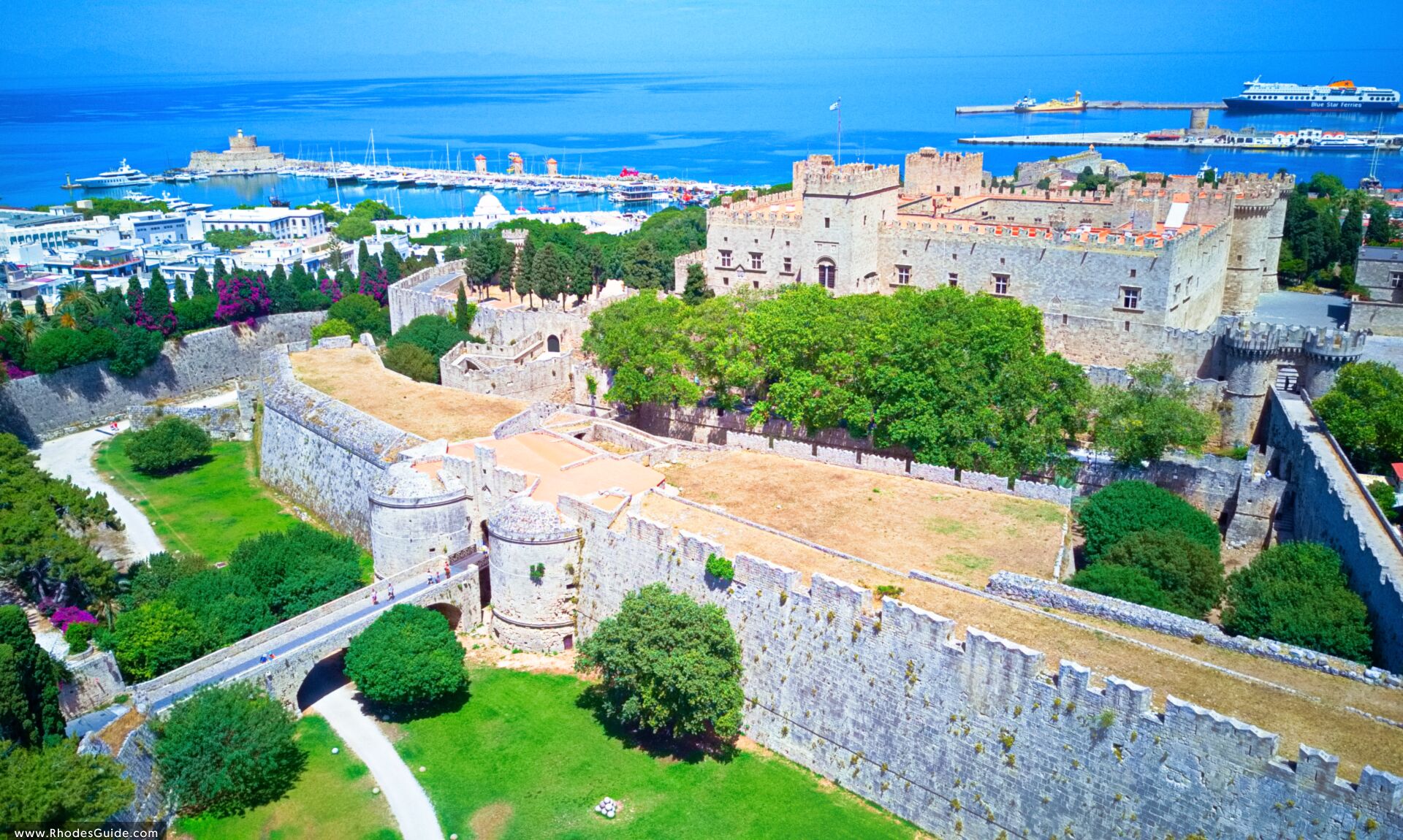 Palace of the Grand Master of the Knights of Rhodes in Greece